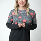 Natalie Pullover - Poinsettia Nights