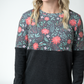 Natalie Pullover - Poinsettia Nights