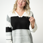 IN STOCK Monochrome Colorblock Hoodie