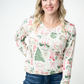 Larissa Long Sleeve - Pink Pine Noel