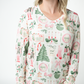 Larissa Long Sleeve - Pink Pine Noel