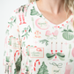 Larissa Long Sleeve - Pink Pine Noel