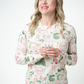 Blair Long Sleeve Top - Pink Pine Noel