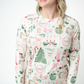 Blair Long Sleeve Top - Pink Pine Noel