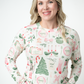 Blair Long Sleeve Top - Pink Pine Noel