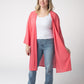 Ellie Cover-Up Kimono - Sunkissed Coral