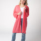 Ellie Cover-Up Kimono - Sunkissed Coral