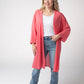 Ellie Cover-Up Kimono - Sunkissed Coral