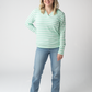 Amelia Striped Hoodie - Green