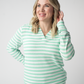 Amelia Striped Hoodie - Green