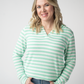 Amelia Striped Hoodie - Green