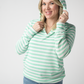 Amelia Striped Hoodie - Green
