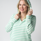 Amelia Striped Hoodie - Green