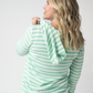 Amelia Striped Hoodie - Green