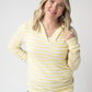 Amelia Striped Hoodie - Lemon