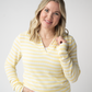 Amelia Striped Hoodie - Lemon
