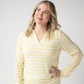Amelia Striped Hoodie - Lemon
