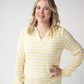 Amelia Striped Hoodie - Lemon