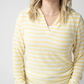 Amelia Striped Hoodie - Lemon