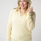 Amelia Striped Hoodie - Lemon
