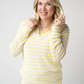 Amelia Striped Hoodie - Lemon