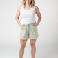 Candice Crinkle Shorts - Light Green