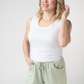 Candice Crinkle Shorts - Light Green