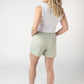 Candice Crinkle Shorts - Light Green