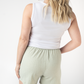 Candice Crinkle Shorts - Light Green