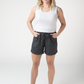 Candice Crinkle Shorts - Charcoal