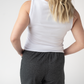 Candice Crinkle Shorts - Charcoal