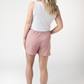 Candice Crinkle Shorts - Dusty Rose
