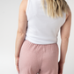 Candice Crinkle Shorts - Dusty Rose