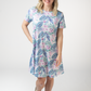 Alicia Dress - Tropical Leaf