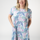 Alicia Dress - Tropical Leaf