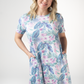 Alicia Dress - Tropical Leaf