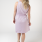 Beverly Button Dress - Lavender