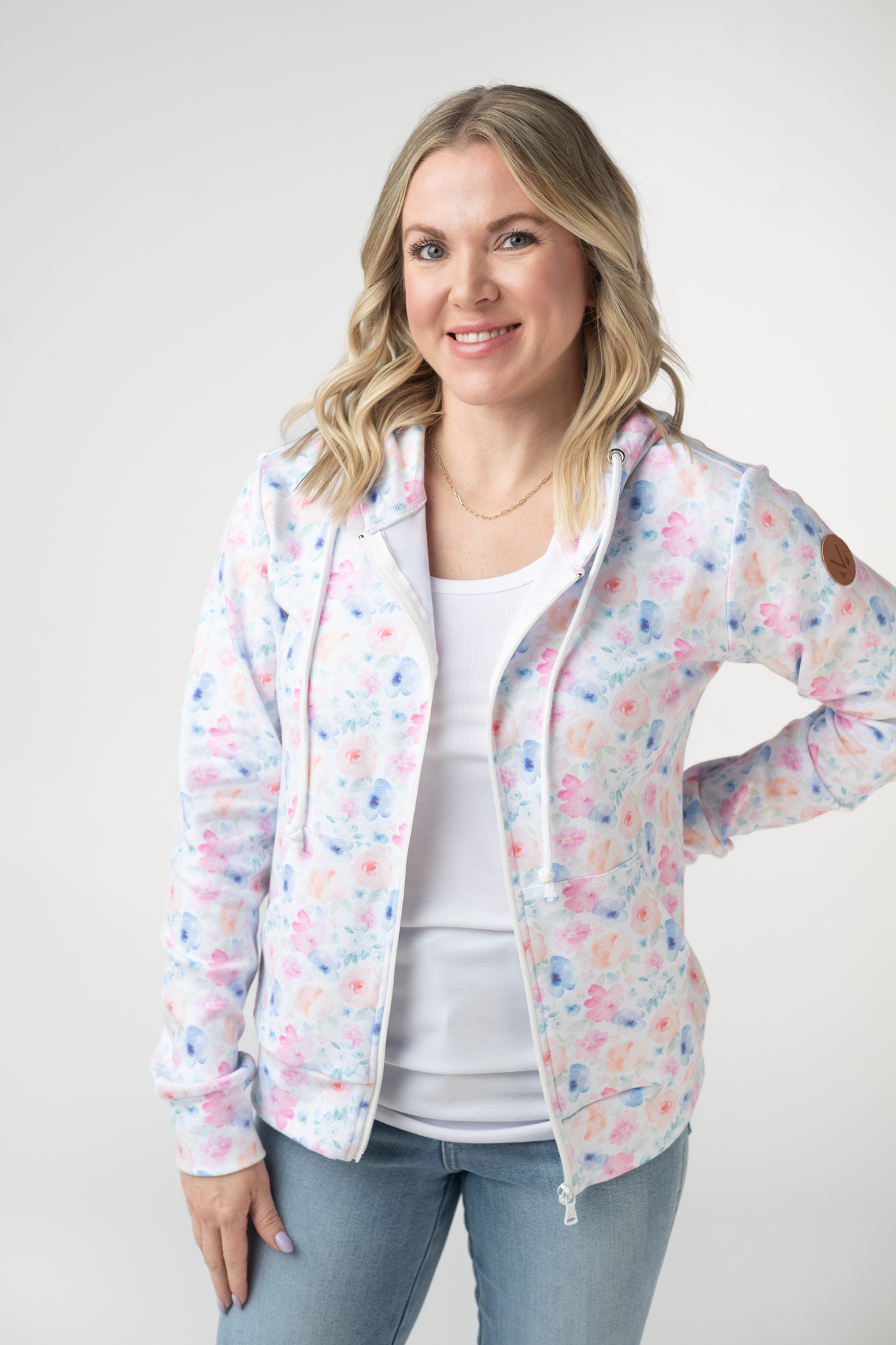 FullZip Hoodie - Petal Gardens