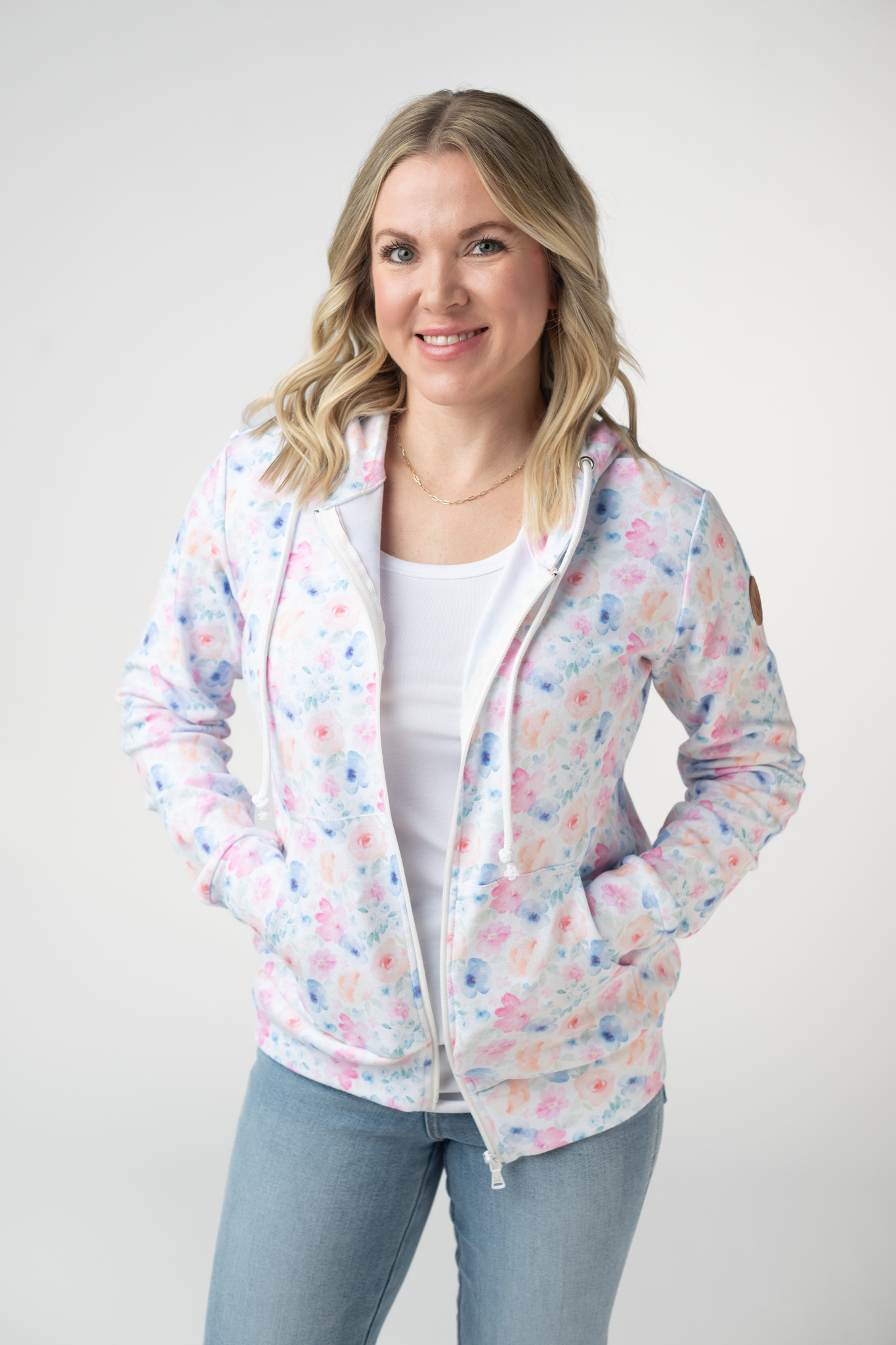 FullZip Hoodie - Petal Gardens