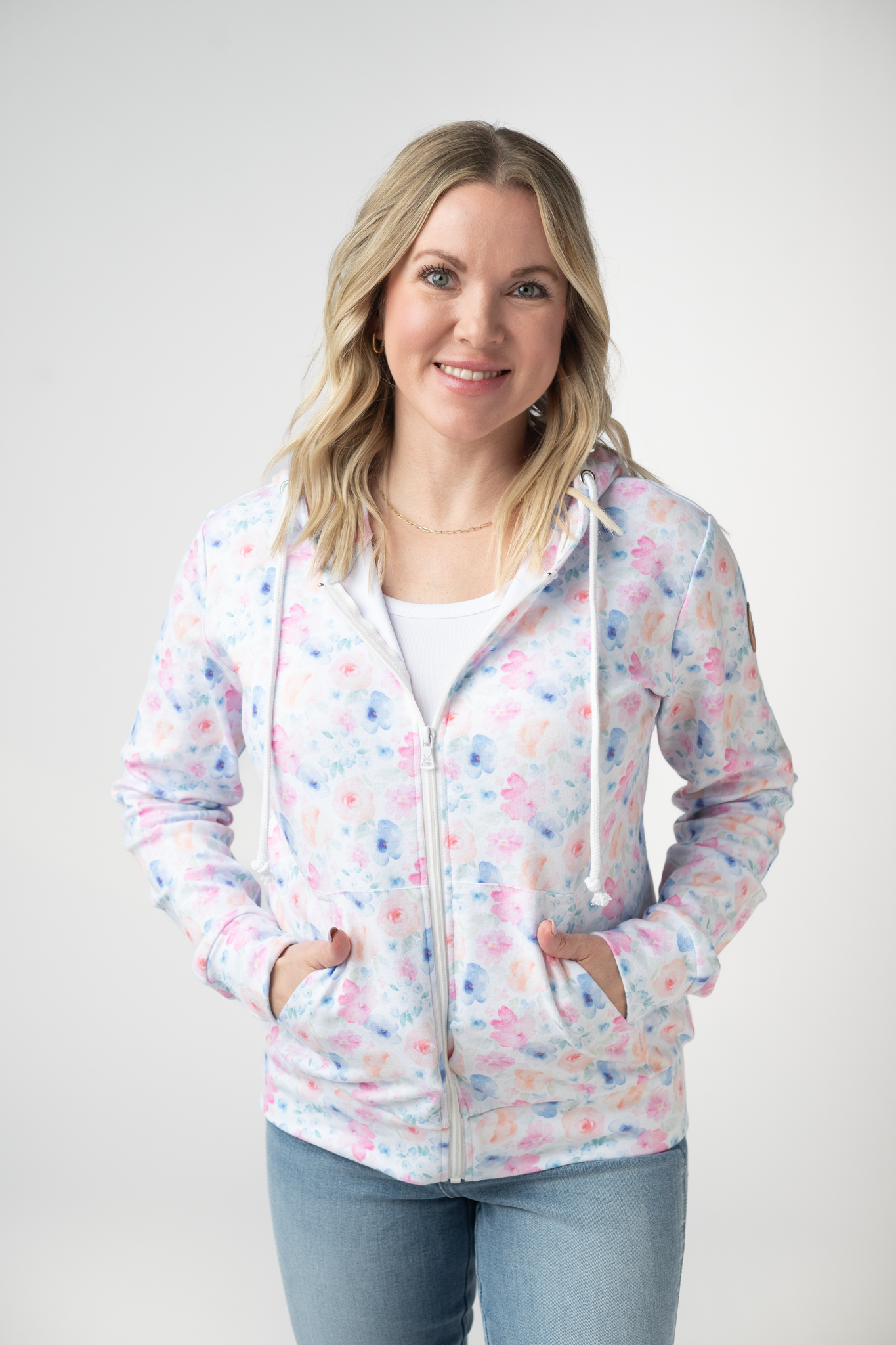 FullZip Hoodie - Petal Gardens