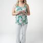 Noelle Tank - Tropical Leaf