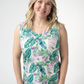 Noelle Tank - Tropical Leaf