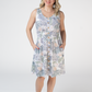Beverly Button Dress Pineapple Leaf