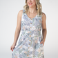 Beverly Button Dress Pineapple Leaf