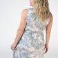 Beverly Button Dress Pineapple Leaf