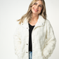 IN STOCK Checkered Snap Sherpa - Ivory