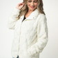 IN STOCK Checkered Snap Sherpa - Ivory