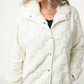 IN STOCK Checkered Snap Sherpa - Ivory