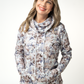 Soft Funnel Neck - Neutral Leaves