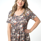 Sarah Ruffle Short Sleeve - Blushwood Floral